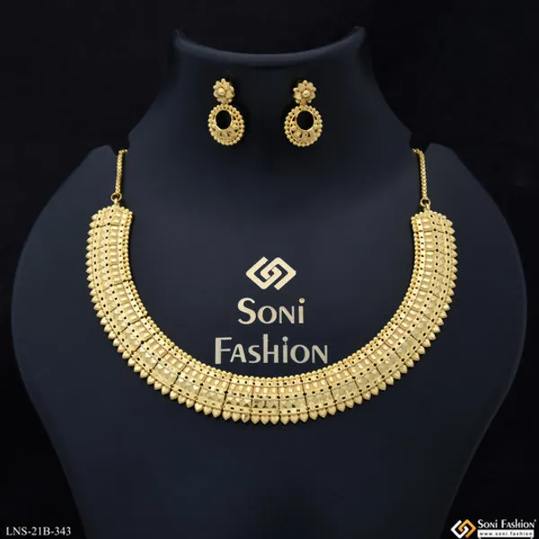Classic_Design_Gold_Plated_Necklace_Set_For_Women_Style_B343
