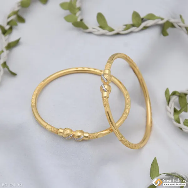 1_Gram_Gold_Plated_Brilliant_Design_Bangles_For_Women_Style_A045