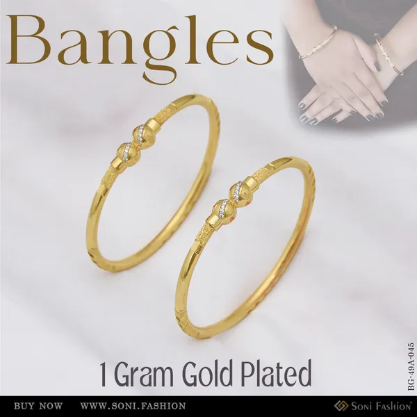 1_Gram_Gold_Plated_Brilliant_Design_Bangles_For_Women_Style_A045