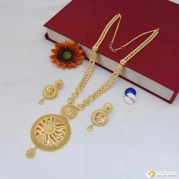 1_Gram_Gold_Plated_Best_Quality_Necklace_Set_For_Women_Style_B302