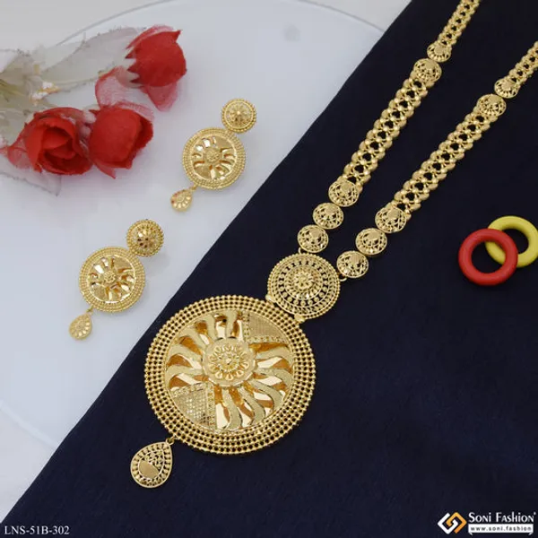1_Gram_Gold_Plated_Best_Quality_Necklace_Set_For_Women_Style_B302