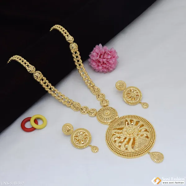 1_Gram_Gold_Plated_Best_Quality_Necklace_Set_For_Women_Style_B302