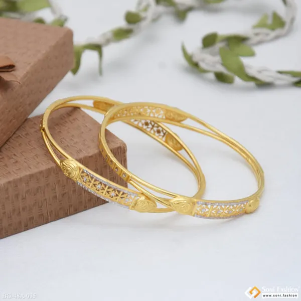 1_Gram_Gold_Plated_Lovely_Design_Bangles_For_Ladies_Style_A035