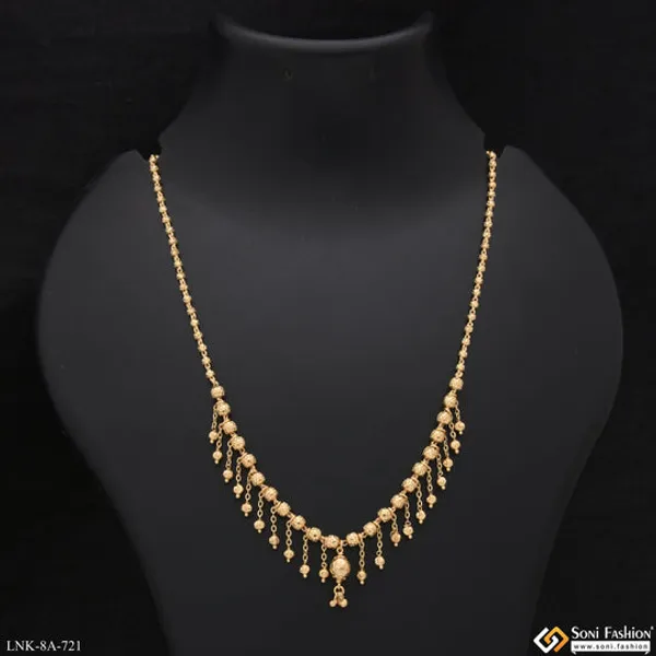 Artisanal_Design_Gold_Plated_Necklace_For_Ladies_Style_A721