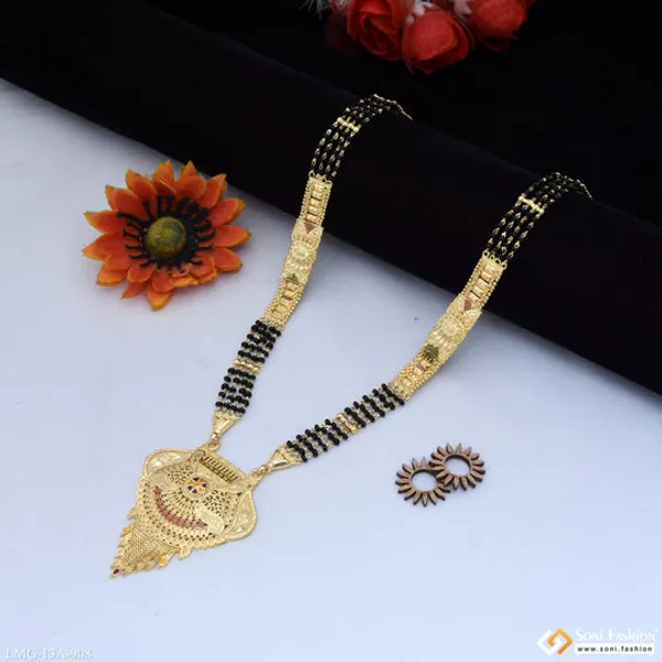 4_Line_Magnificent_Design_Gold_Plated_Mangalsutra_For_Women_Style_A908