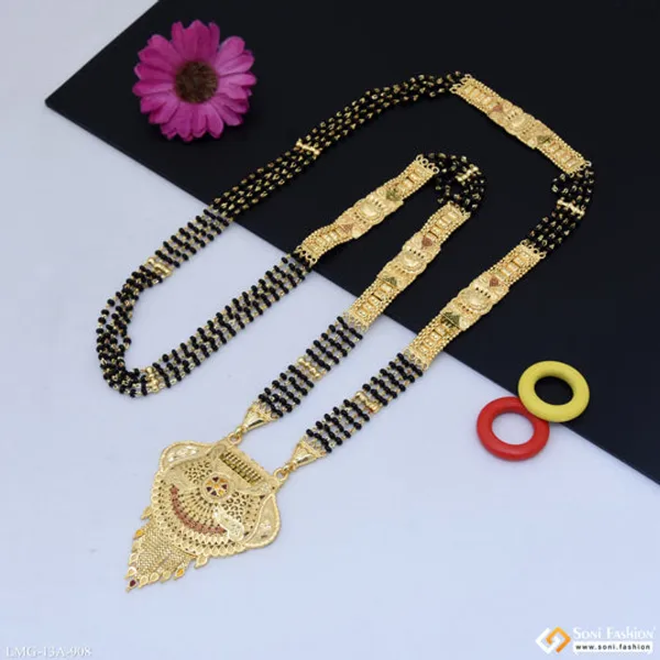4_Line_Magnificent_Design_Gold_Plated_Mangalsutra_For_Women_Style_A908