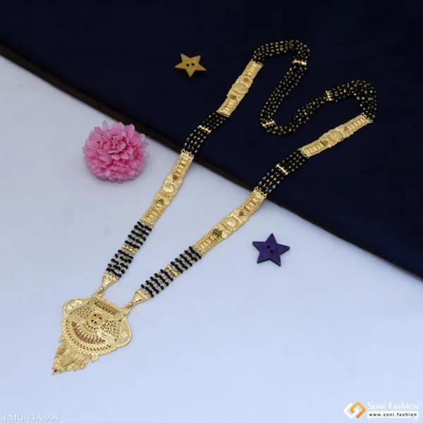 4_Line_Magnificent_Design_Gold_Plated_Mangalsutra_For_Women_Style_A908