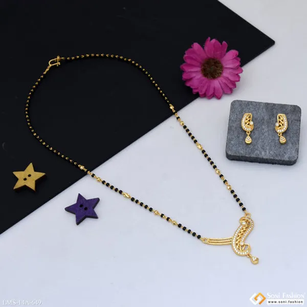 Latest_Design_Gold_Plated_Mangalsutra_Set_For_Women_Style_A649