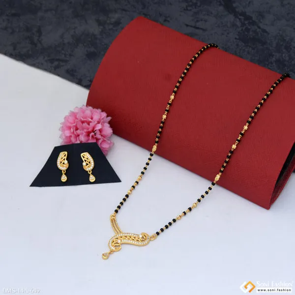 Latest_Design_Gold_Plated_Mangalsutra_Set_For_Women_Style_A649