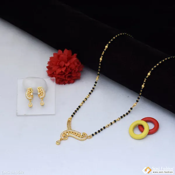 Latest_Design_Gold_Plated_Mangalsutra_Set_For_Women_Style_A649