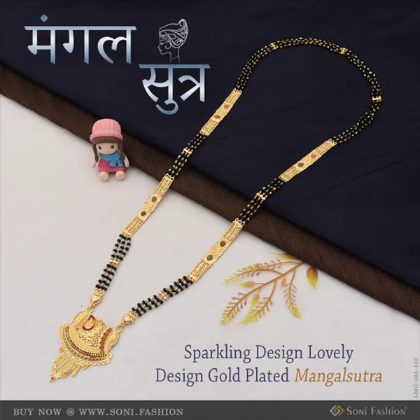 Sparkling_Design_Lovely_Design_Gold_Plated_Mangalsutra_For_Women_Style_A423