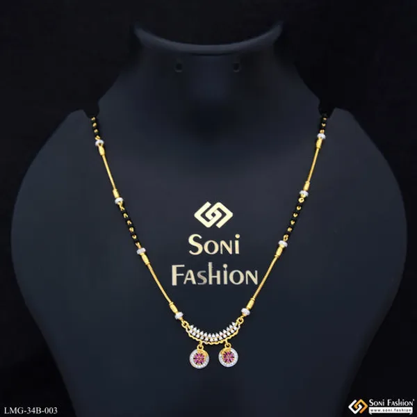 1_Gram_Gold_Plated_Decorative_Design_Mangalsutra_For_Women_Style_B003