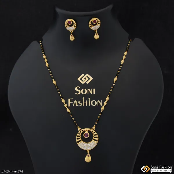 Casual_Design_Gold_Plated_Mangalsutra_Set_For_Women_Style_A574