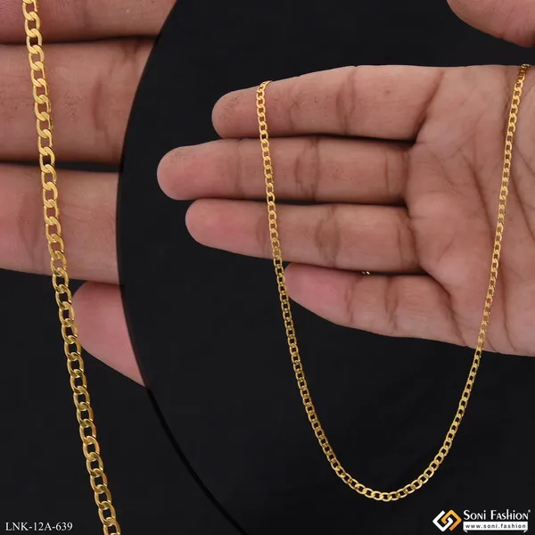 1_Gram_Gold_Plated_Fashionable_Chain_For_Ladies_Style_A639