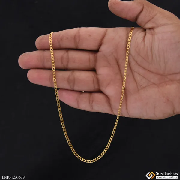 1_Gram_Gold_Plated_Fashionable_Chain_For_Ladies_Style_A639