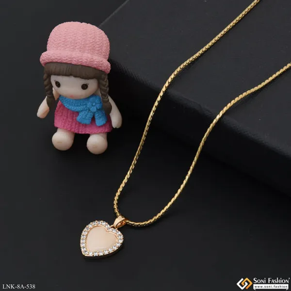 Sparkling_Design_Gold_Plated_Chain_Pendant_For_Ladies_Style_A538