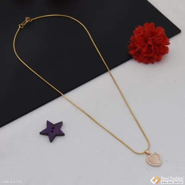 Sparkling_Design_Gold_Plated_Chain_Pendant_For_Ladies_Style_A538
