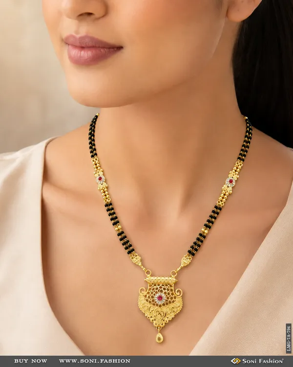 Chic_Design_Gold_Plated_Mangalsutra_For_Women_Style_A794