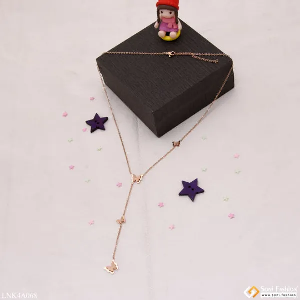 Butterfly_Best_Quality_Glittering_Design_Rose_Gold_Necklace_For_Girls_Style_Lnka068