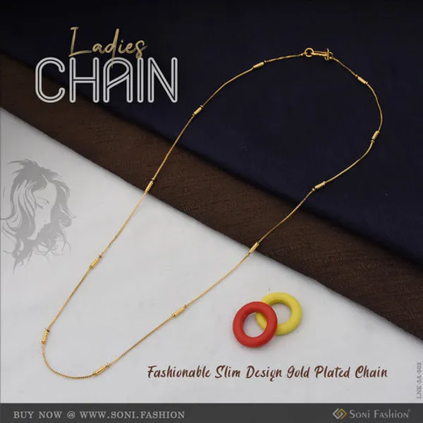 Fashionable_Slim_Design_Gold_Plated_Chain_For_Ladies_Style_A502