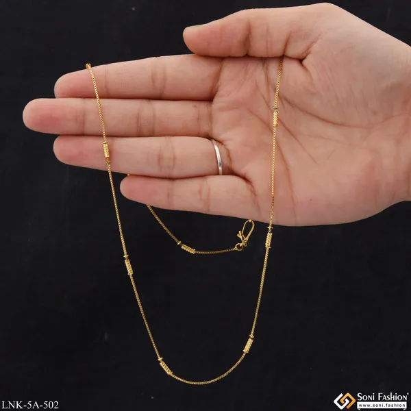 Fashionable_Slim_Design_Gold_Plated_Chain_For_Ladies_Style_A502