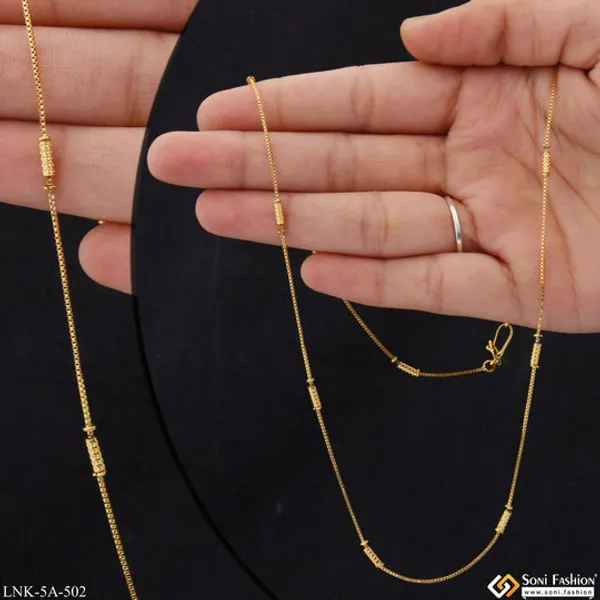 Fashionable_Slim_Design_Gold_Plated_Chain_For_Ladies_Style_A502