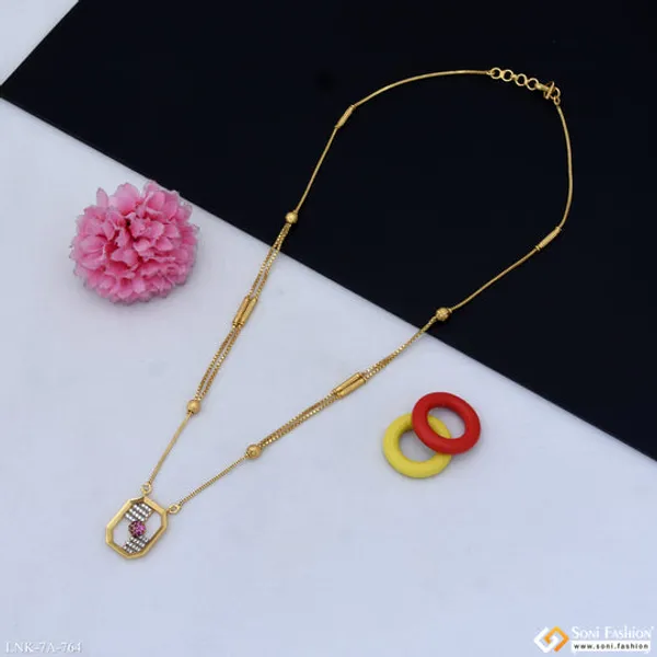 Opulent_Design_Gold_Plated_Chain_Pendant_For_Ladies_Style_A764