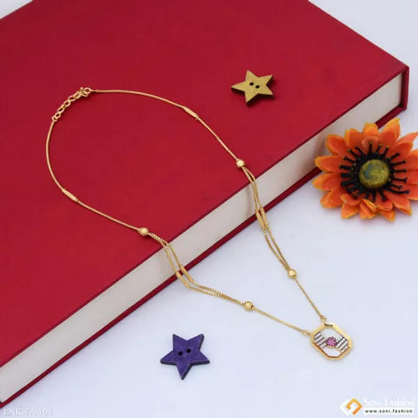 Opulent_Design_Gold_Plated_Chain_Pendant_For_Ladies_Style_A764