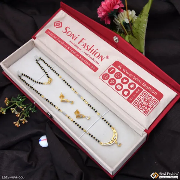 1_Gram_Gold_Plated_Eye_Catching_Design_Mangalsutra_Set_For_Women_Style_A660