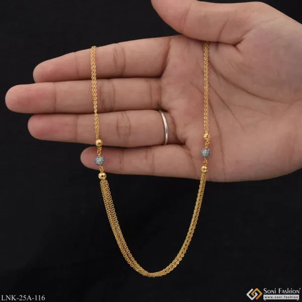 1_Gram_Gold_Plated_With_Diamond_Charming_Design_Necklace_For_Ladies_Style_A116