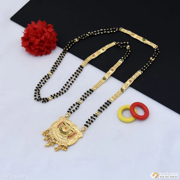 Glittering_Design_Gold_Plated_Mangalsutra_For_Women_Style_B082