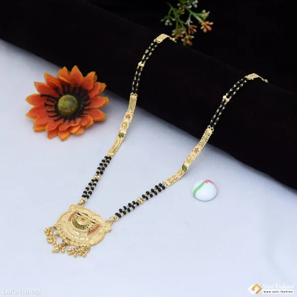 Glittering_Design_Gold_Plated_Mangalsutra_For_Women_Style_B082