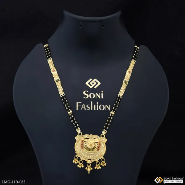Glittering_Design_Gold_Plated_Mangalsutra_For_Women_Style_B082