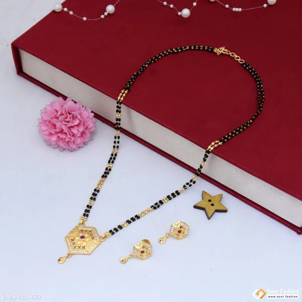 Unique_Design_Gold_Plated_Mangalsutra_Set_For_Women_Style_A679