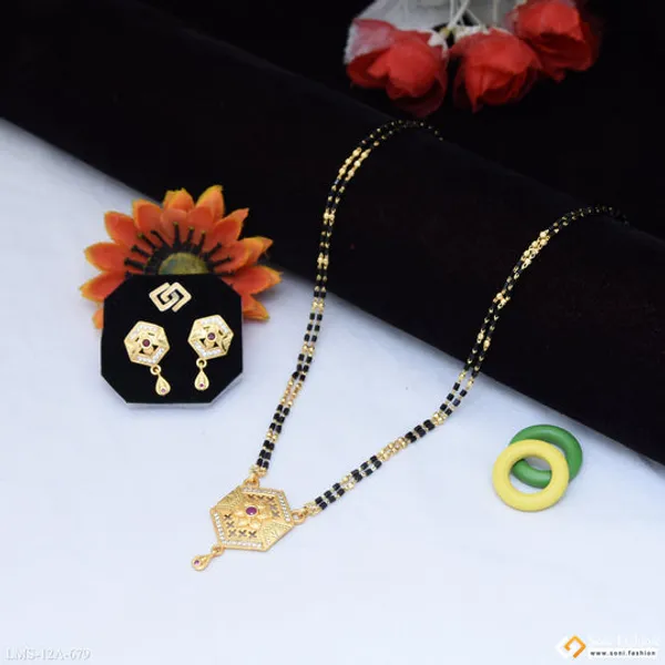 Unique_Design_Gold_Plated_Mangalsutra_Set_For_Women_Style_A679
