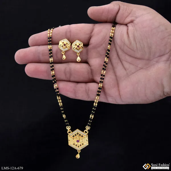 Unique_Design_Gold_Plated_Mangalsutra_Set_For_Women_Style_A679