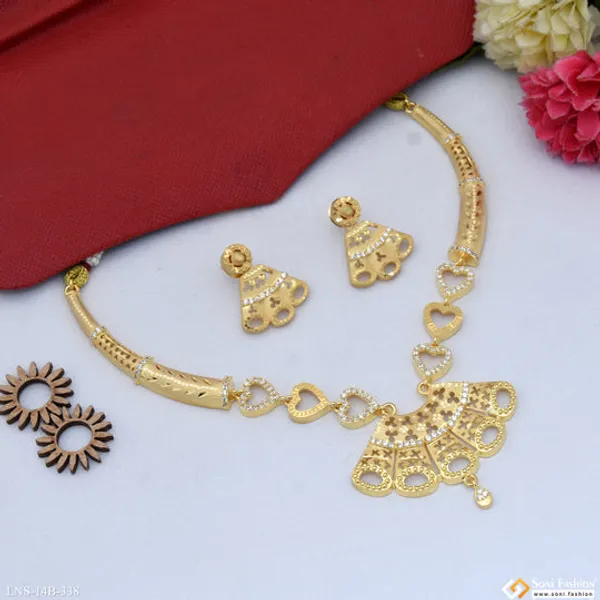 Fancy_Design_Gold_Plated_Necklace_Set_For_Women_Style_B338