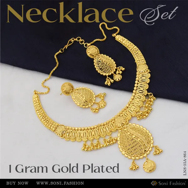 1_Gram_Gold_Plated_Exclusive_Design_Necklace_Set_For_Women_Style_A864