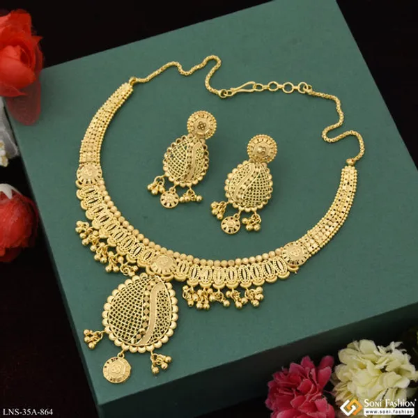 1_Gram_Gold_Plated_Exclusive_Design_Necklace_Set_For_Women_Style_A864