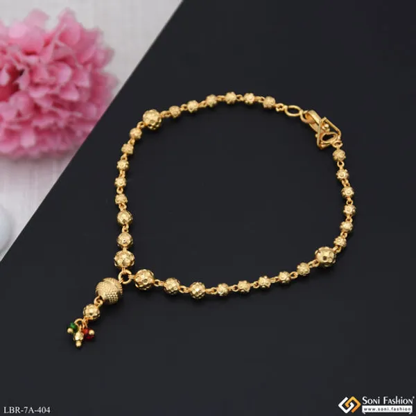 Artisanal_Design_Gold_Plated_Bracelet_For_Ladies_Style_A404