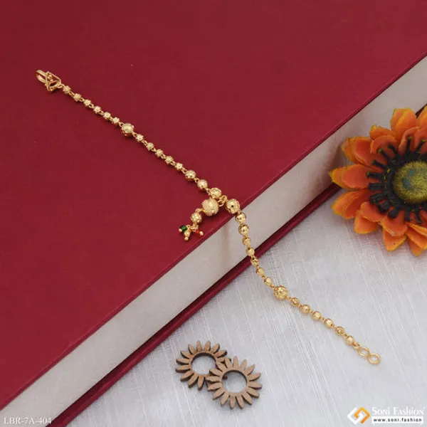 Artisanal_Design_Gold_Plated_Bracelet_For_Ladies_Style_A404