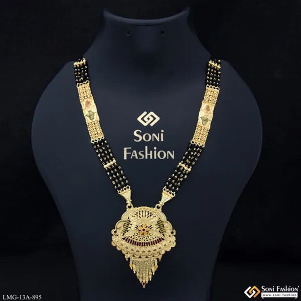 4_Line_Radiant_Design_Gold_Plated_Mangalsutra_For_Women_Style_A895
