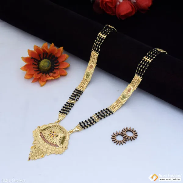4_Line_Radiant_Design_Gold_Plated_Mangalsutra_For_Women_Style_A895