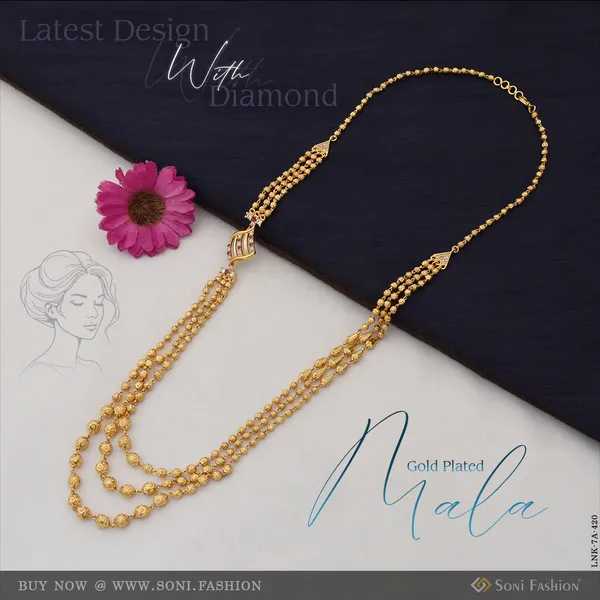 Latest_Design_With_Diamond_Latest_Design_Gold_Plated_Mala_For_Women_Style_A420