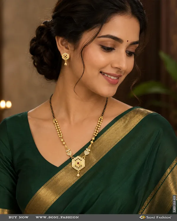 Fashionable_Gold_Plated_Mangalsutra_Set_For_Women_Style_A623