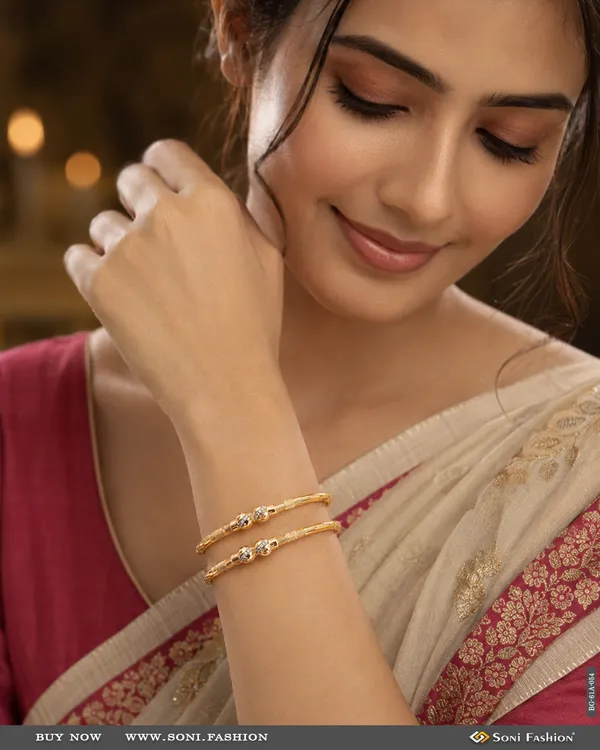 1_Gram_Gold_Plated_Glittering_Design_Bangles_For_Ladies_Style_A054