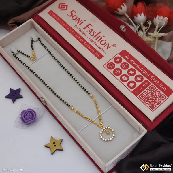 1_Gram_Gold_Plated_Radiant_Design_Mangalsutra_For_Women_Style_A705