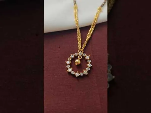 1_Gram_Gold_Plated_Radiant_Design_Mangalsutra_For_Women_Style_A705