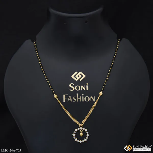 1_Gram_Gold_Plated_Radiant_Design_Mangalsutra_For_Women_Style_A705