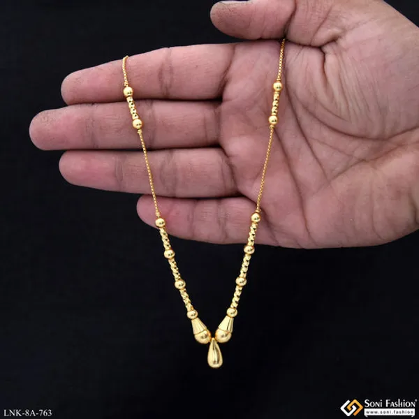 Artisanal_Design_Gold_Plated_Necklace_For_Ladies_Style_A763